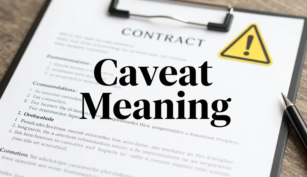 caveat meaning
